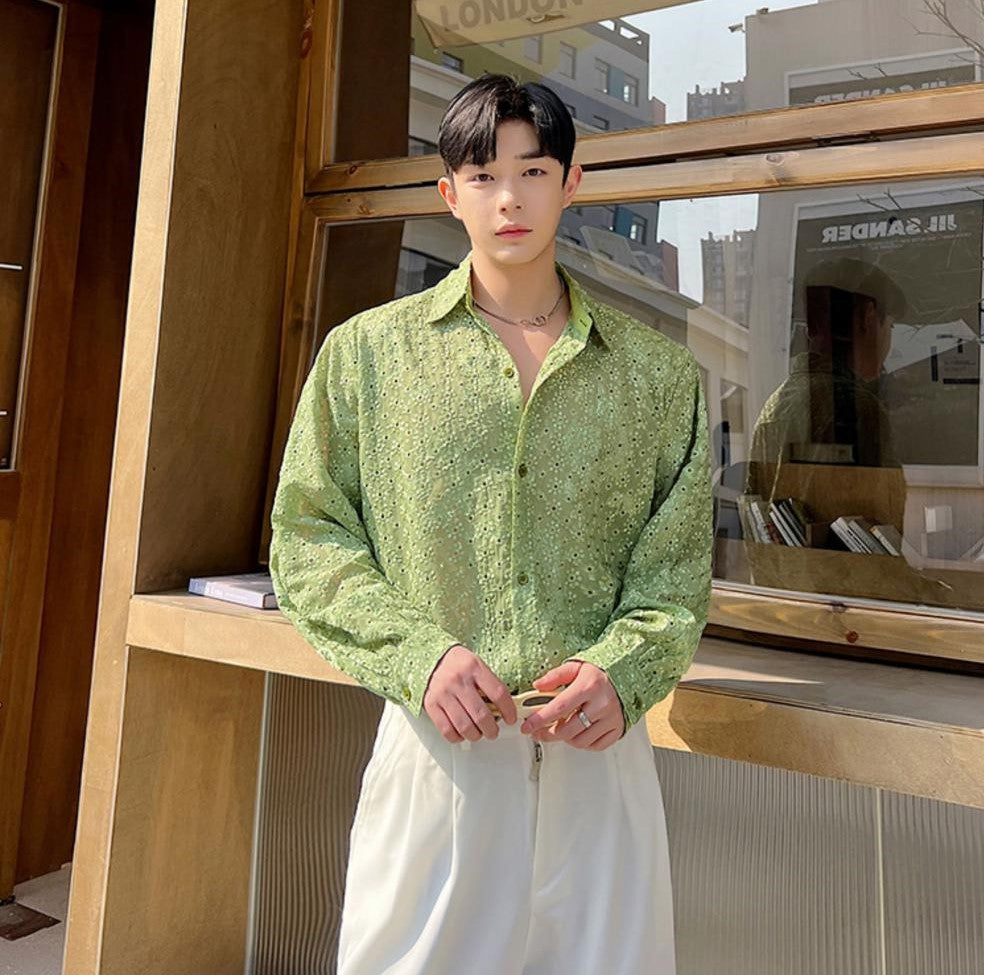 Turn-down Collar Broadcloth Men - IHZ Summer