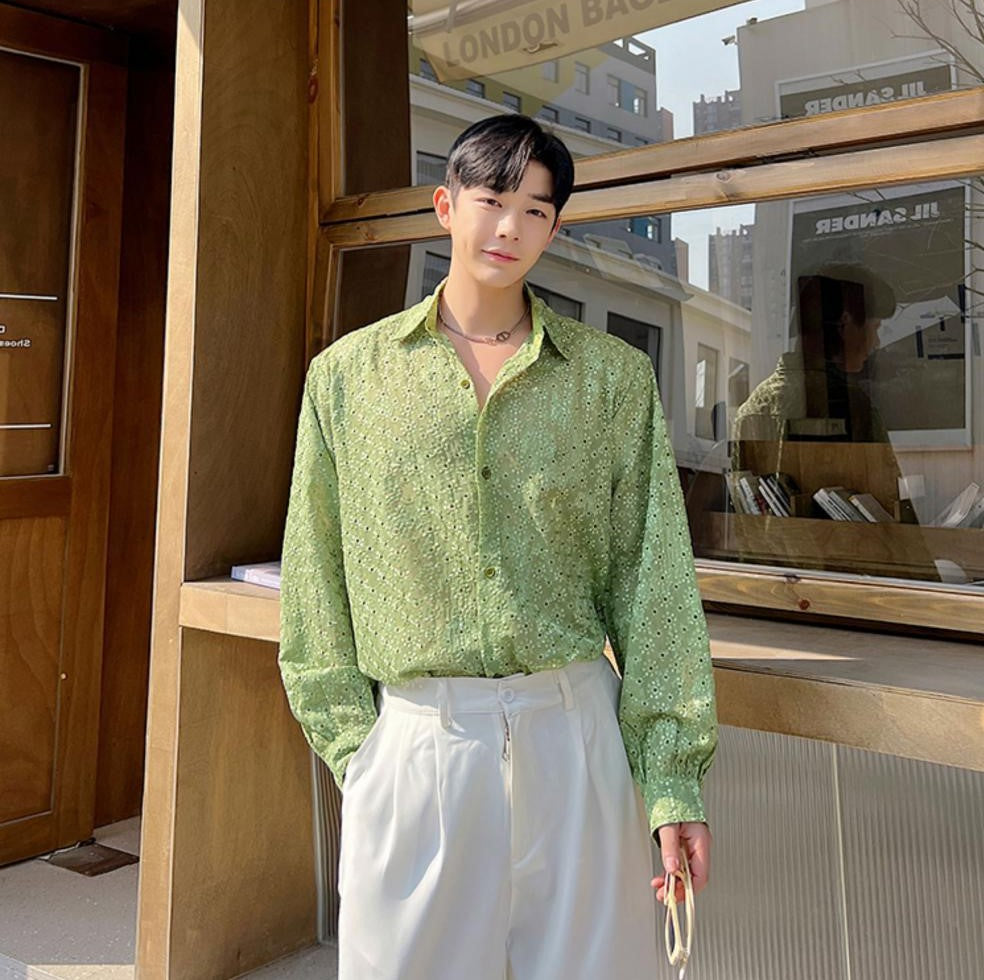 Turn-down Collar Broadcloth Men - IHZ Summer