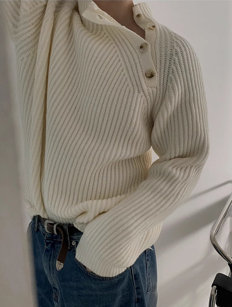 Half Neck Knit Sweater - INTOHYPEZONE