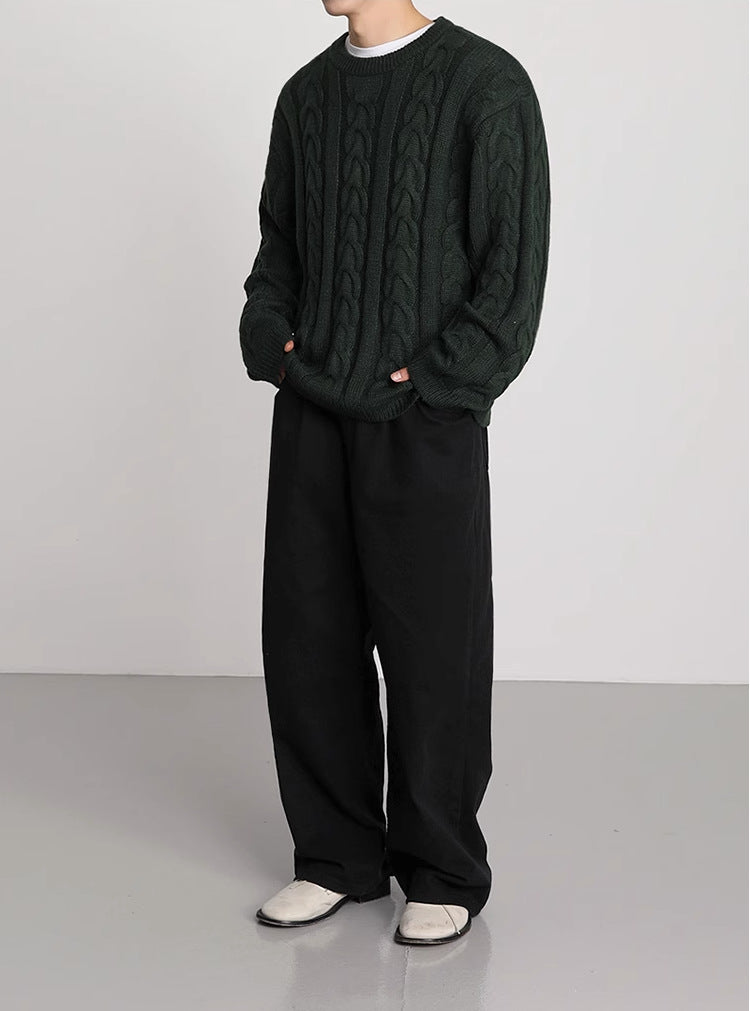 Loose Cable-knit Sweater - INTOHYPEZONE