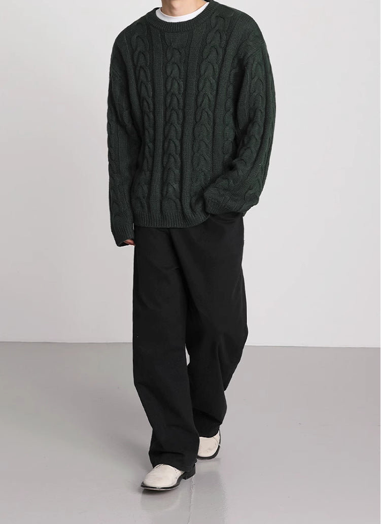 Loose Cable-knit Sweater - INTOHYPEZONE