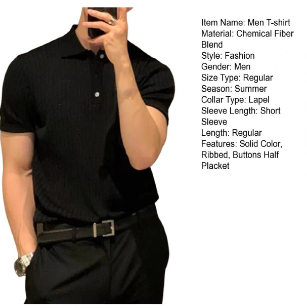 Vertical Knit Pullover: Collars label short sleeve by INTOHYPEZONE