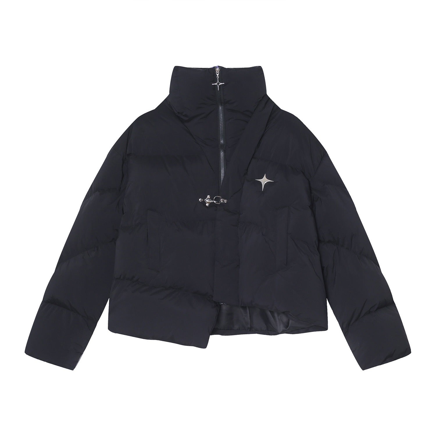Thick High Neck Padded Jacket - INTOHYPEZONE