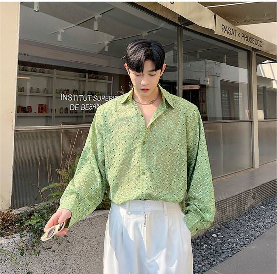 Turn-down Collar Broadcloth Men - IHZ Summer