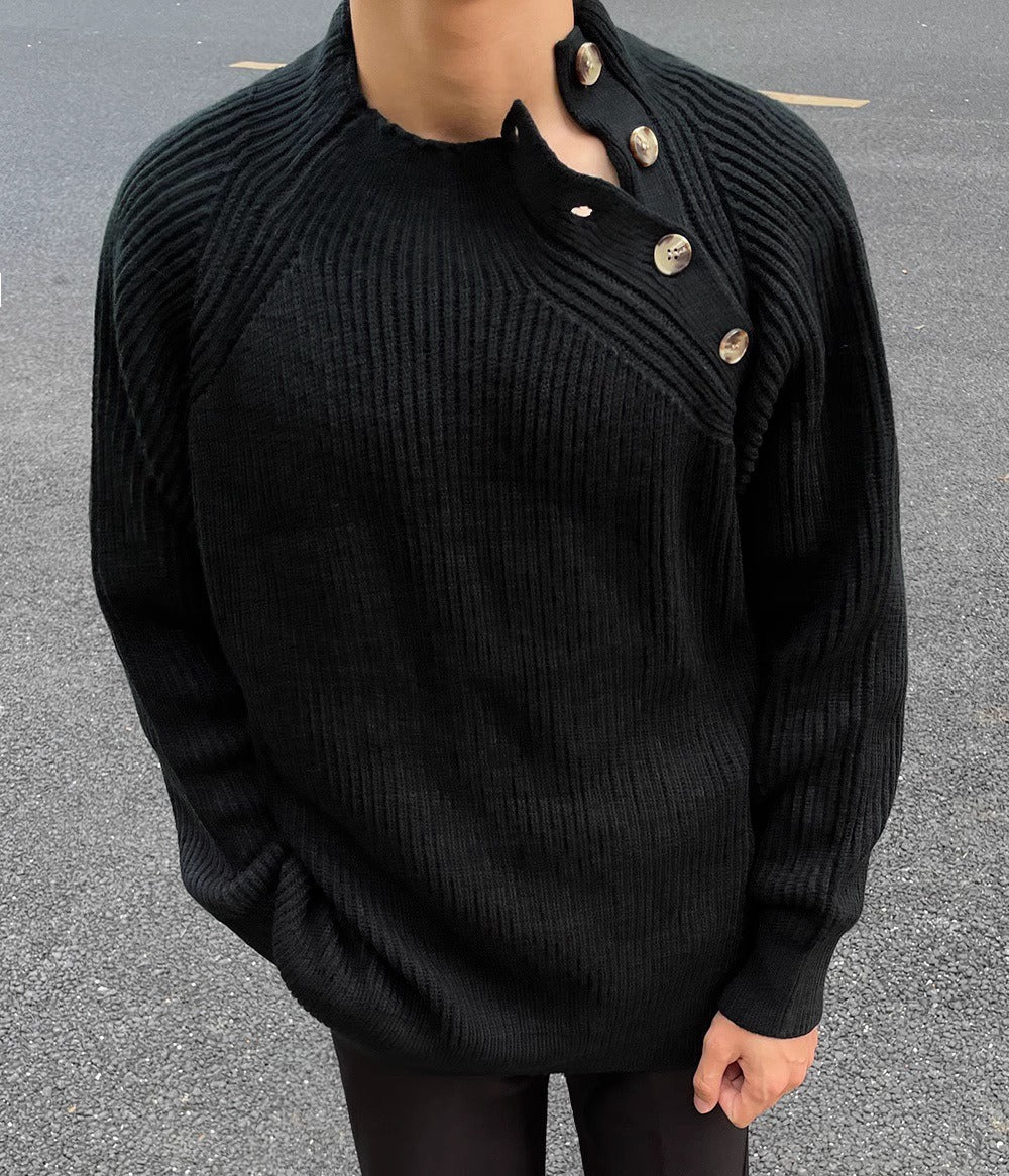 Half Neck Knit Sweater - INTOHYPEZONE