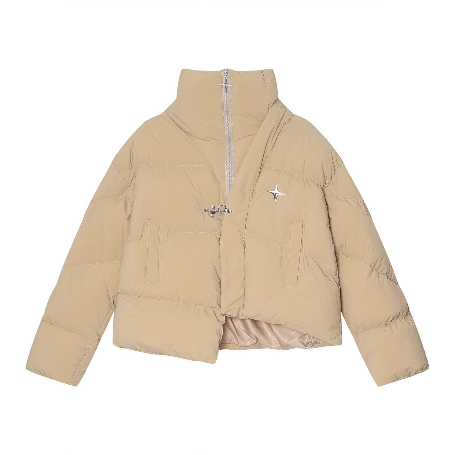 Thick High Neck Padded Jacket - INTOHYPEZONE