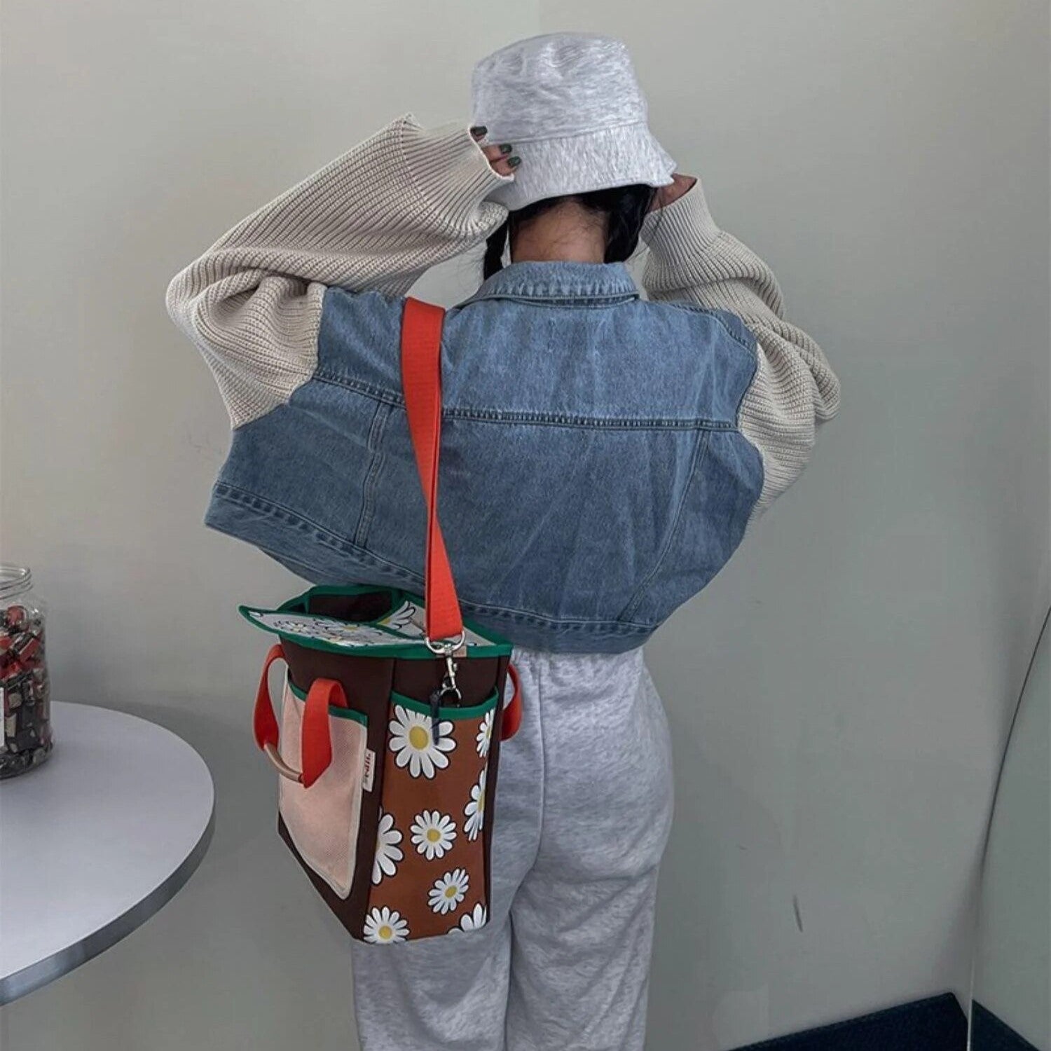 Blue Patchwork Denim Jacket - INTOHYPEZONE