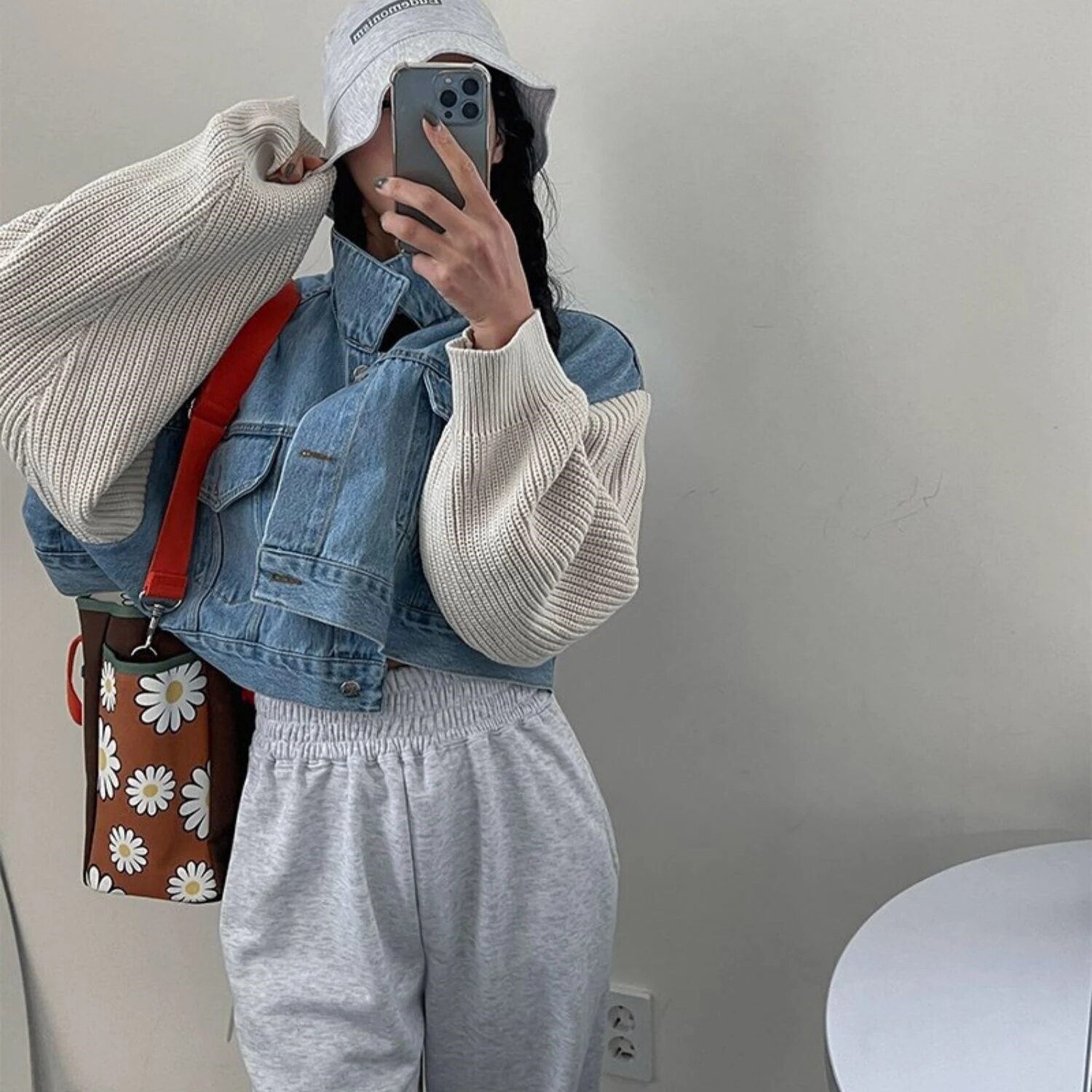 Blue Patchwork Denim Jacket - INTOHYPEZONE