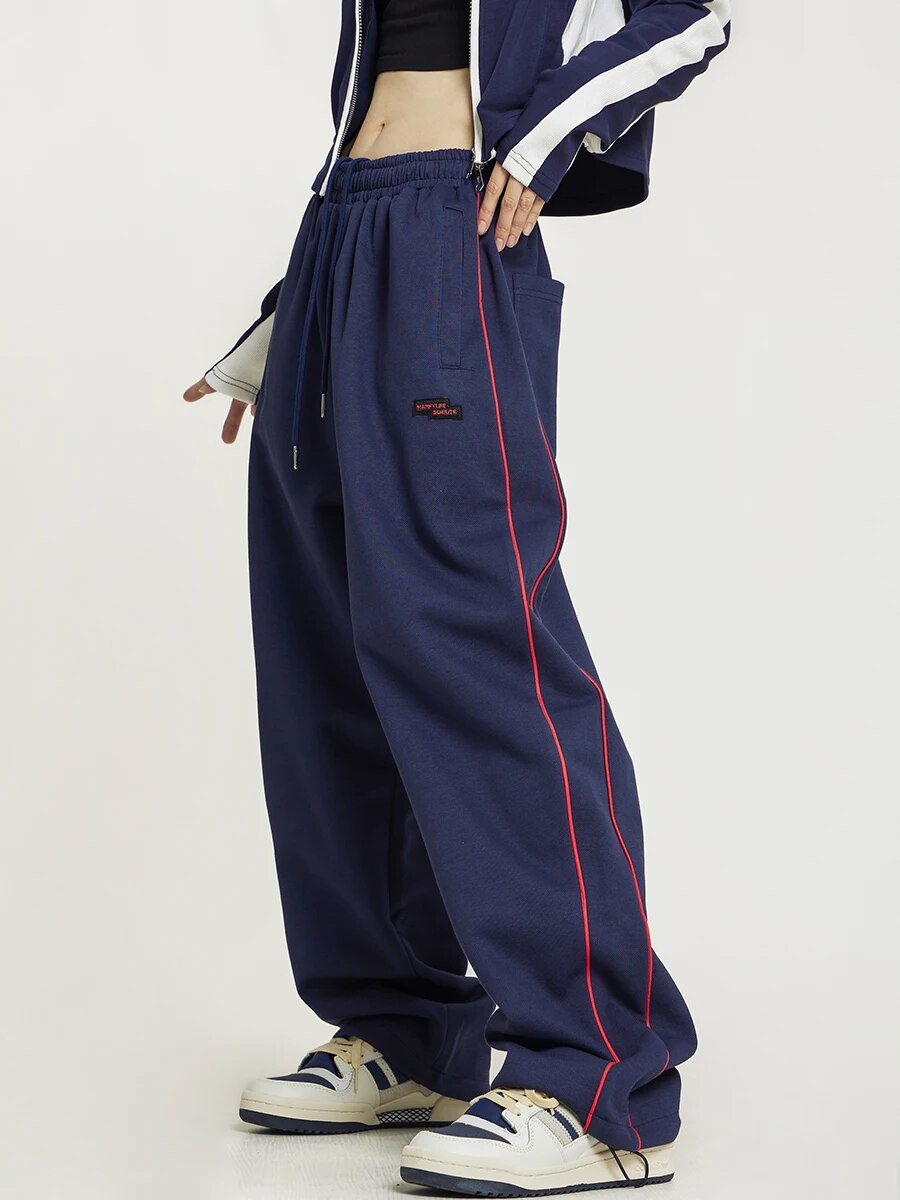 Elastic Waist Solid Color High Waist Sweatpants - INTOHYPEZONE