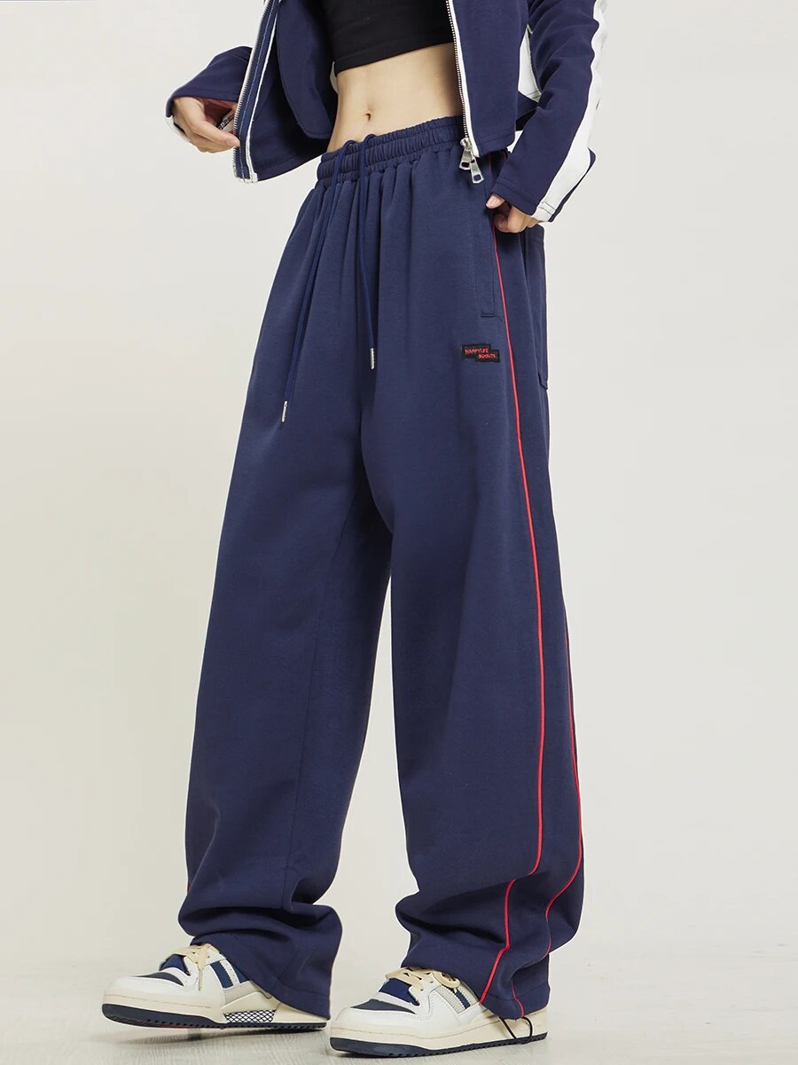 Elastic Waist Solid Color High Waist Sweatpants - INTOHYPEZONE