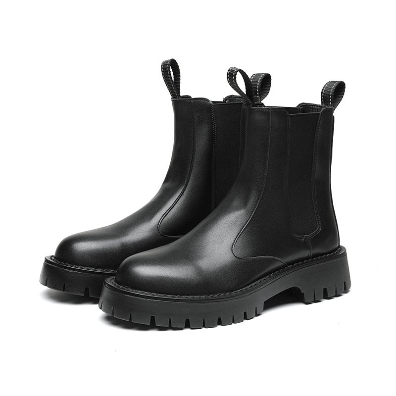 Leather Chelsea Boots - INTOHYPEZONE MEN
