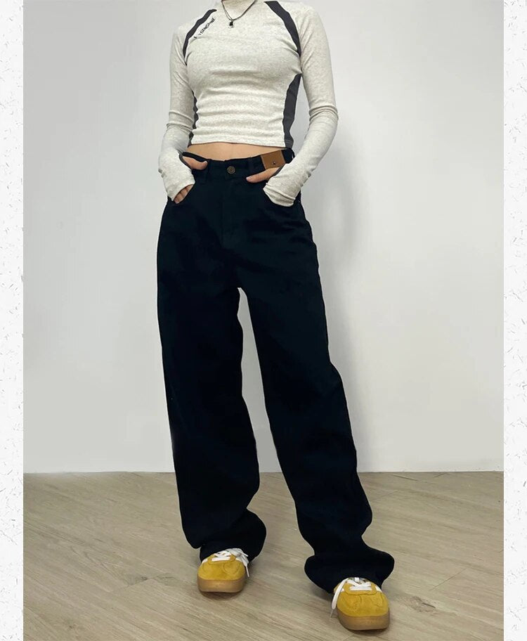 High Waist Oversized Jeans- INTOHYPEZONE