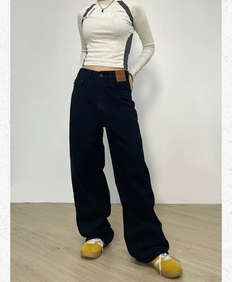 High Waist Oversized Jeans- INTOHYPEZONE