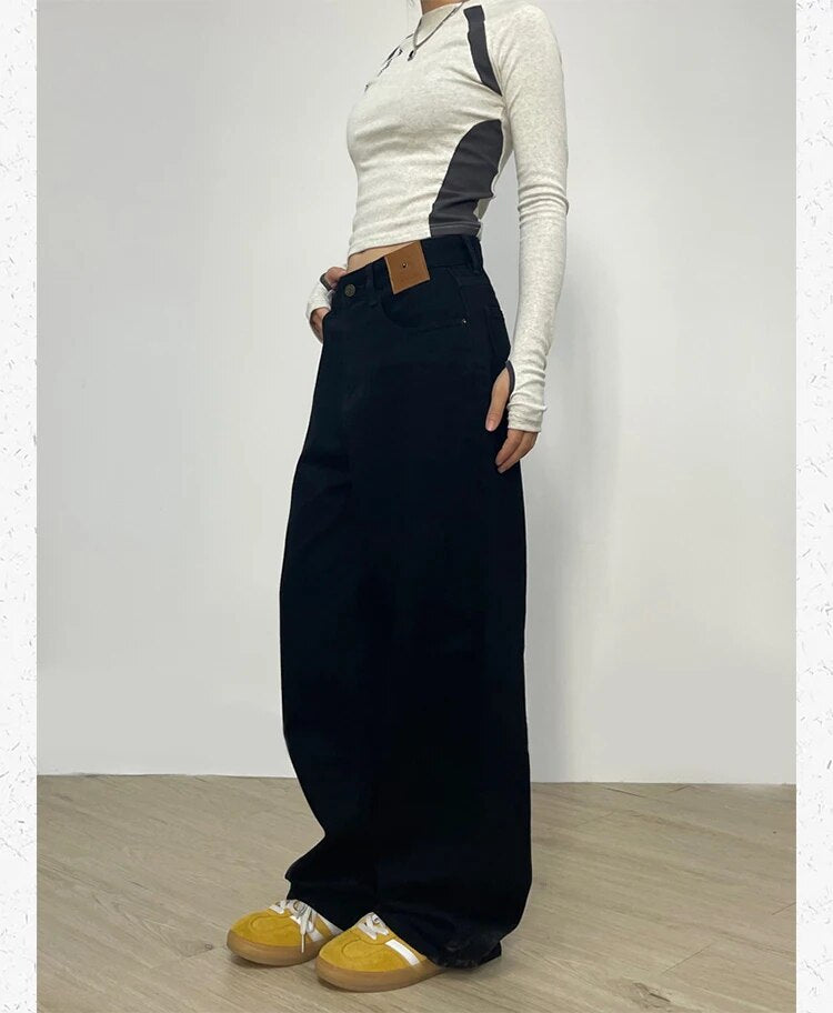High Waist Oversized Jeans- INTOHYPEZONE