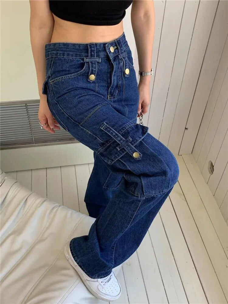 High Waist Six Pocket Cargo Pant - INTOHYPEZONE