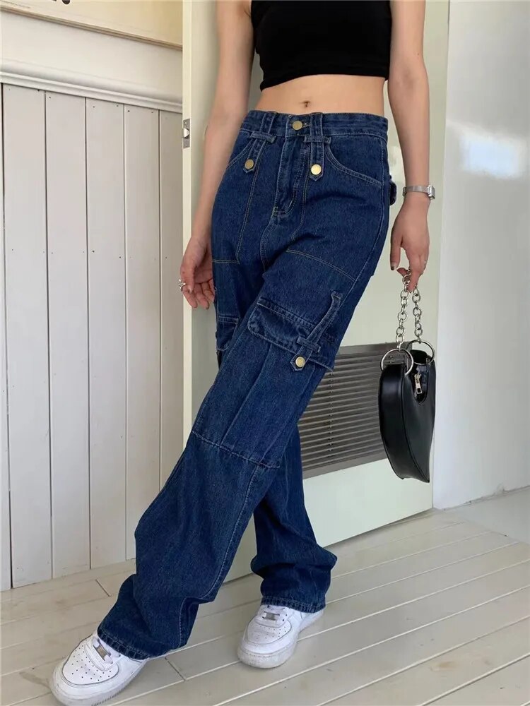 High Waist Six Pocket Cargo Pant - INTOHYPEZONE