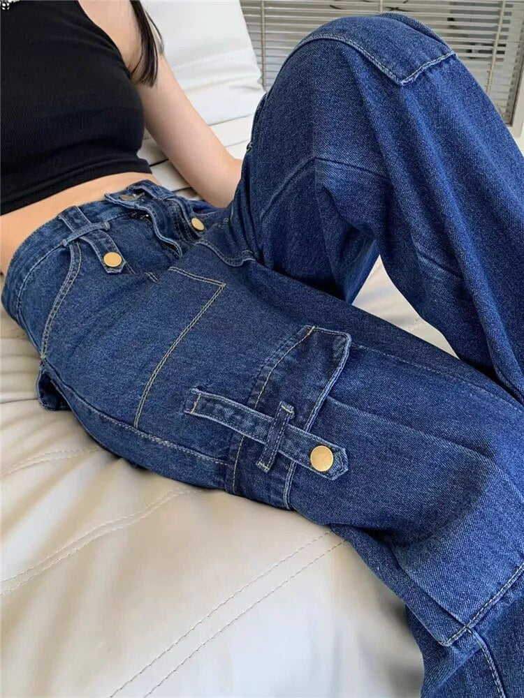 High Waist Six Pocket Cargo Pant - INTOHYPEZONE
