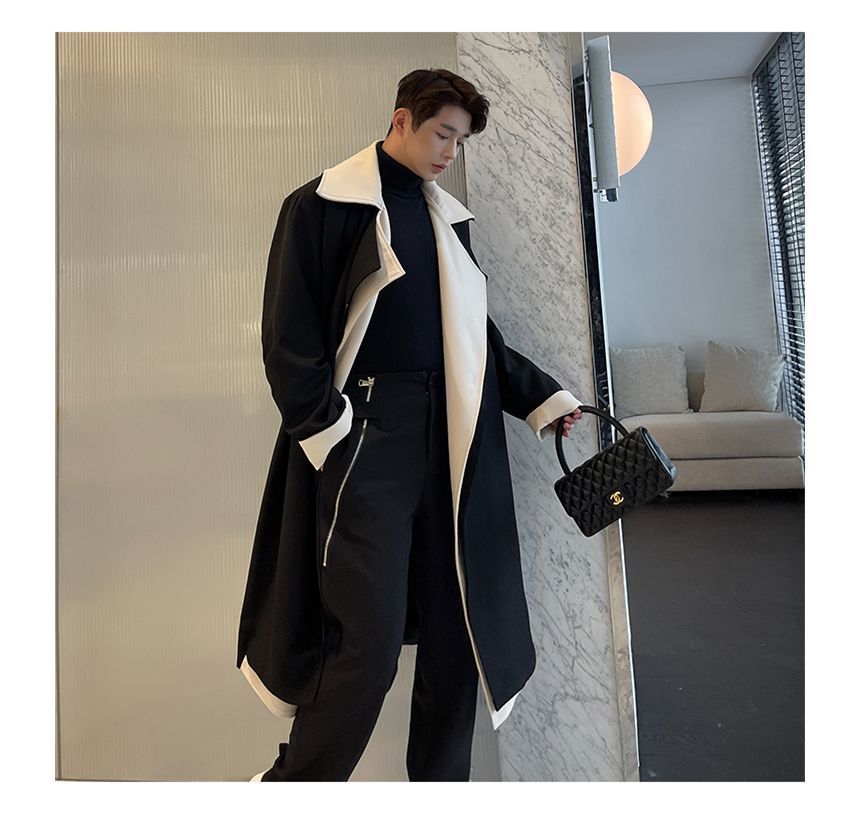 Collared Mock Midi Single Breasted Coat - INTOHYPEZONE