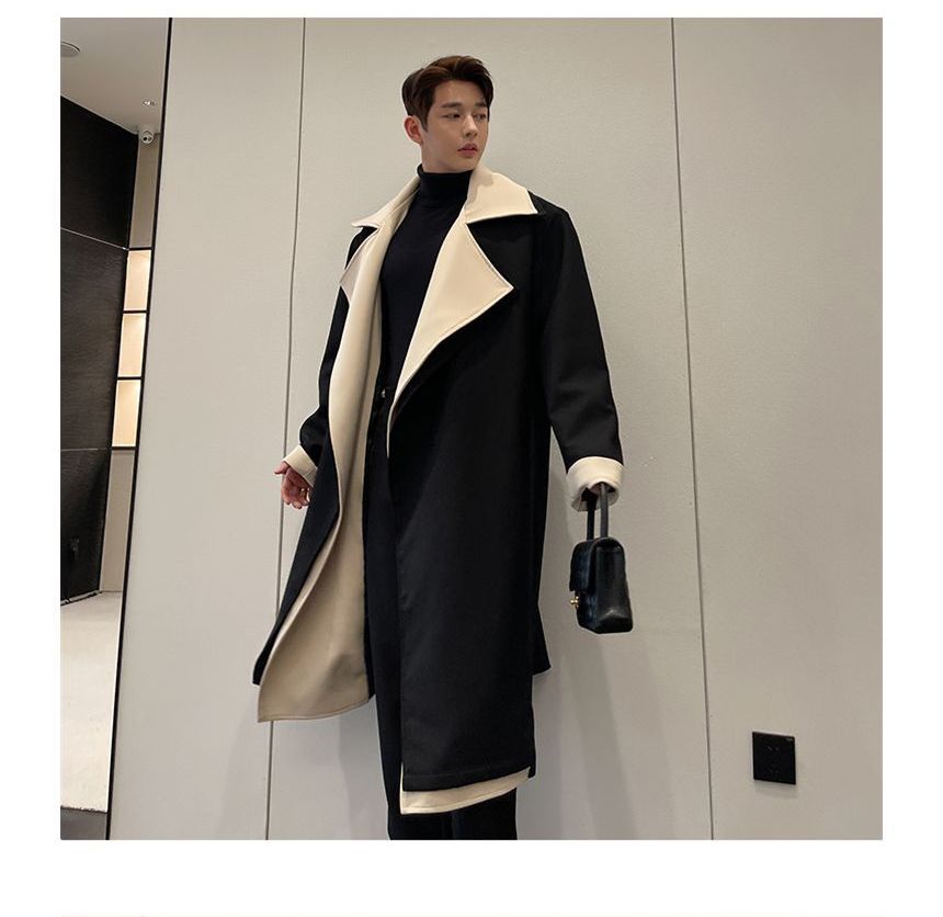Collared Mock Midi Single Breasted Coat - INTOHYPEZONE