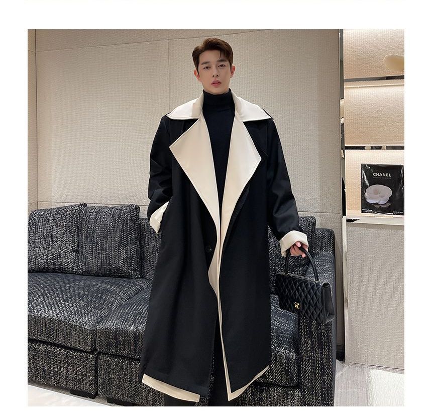 Collared Mock Midi Single Breasted Coat - INTOHYPEZONE