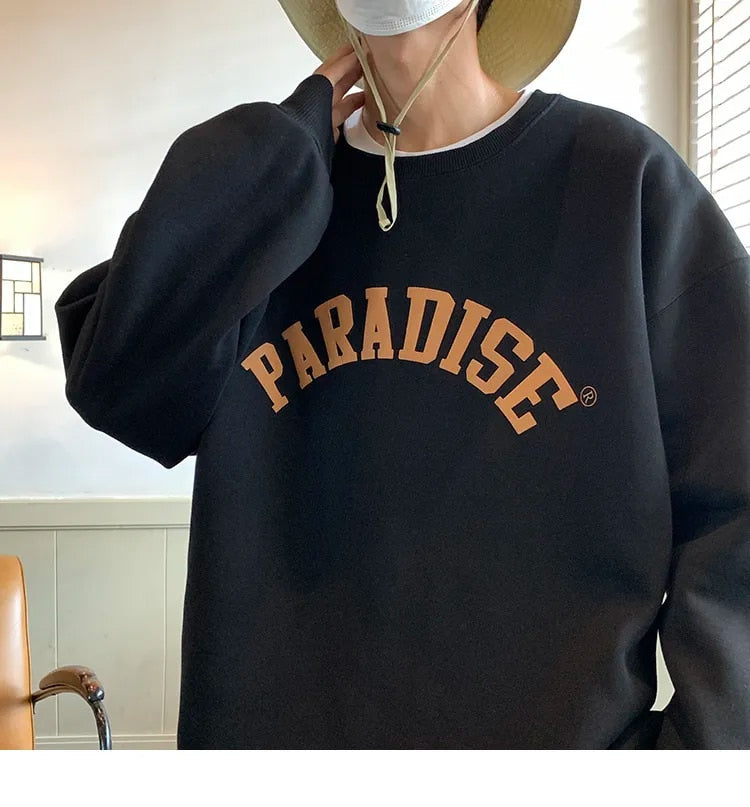 Letter Graphic Pullover Sweatshirt - INTOHYPEZONE