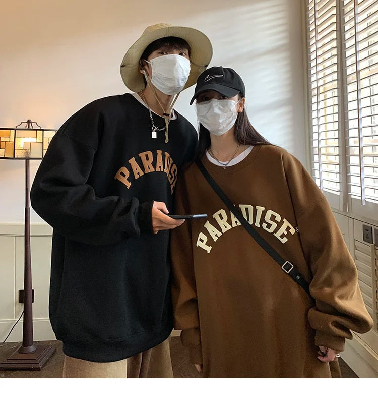 Letter Graphic Pullover Sweatshirt - INTOHYPEZONE