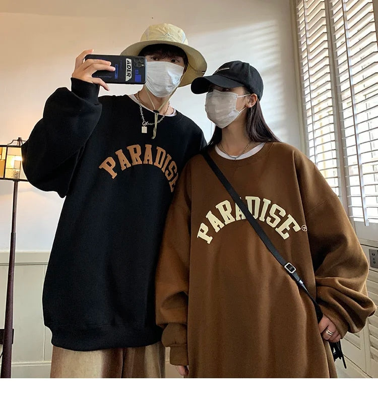Letter Graphic Pullover Sweatshirt - INTOHYPEZONE