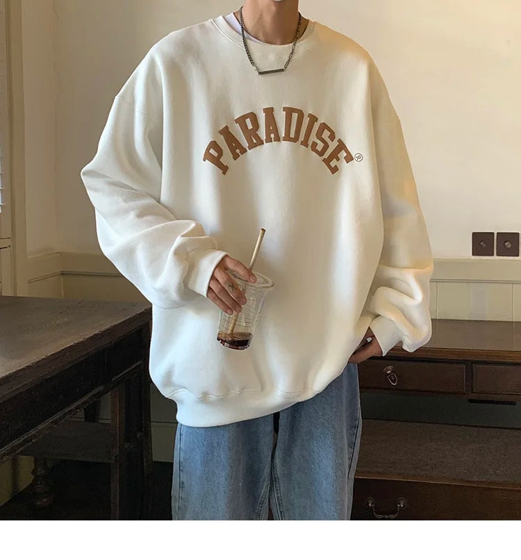 Letter Graphic Pullover Sweatshirt - INTOHYPEZONE
