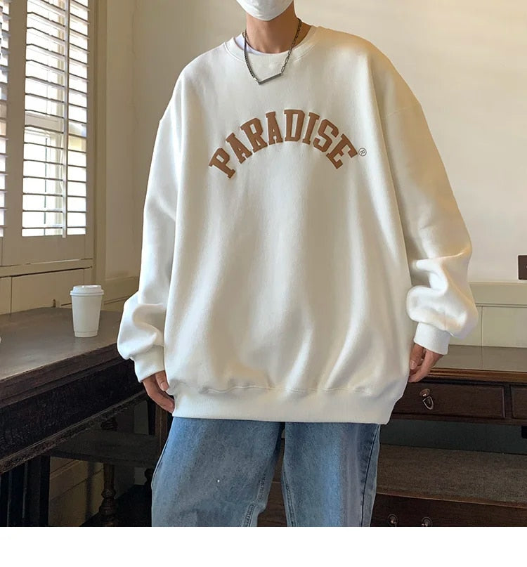 Letter Graphic Pullover Sweatshirt - INTOHYPEZONE