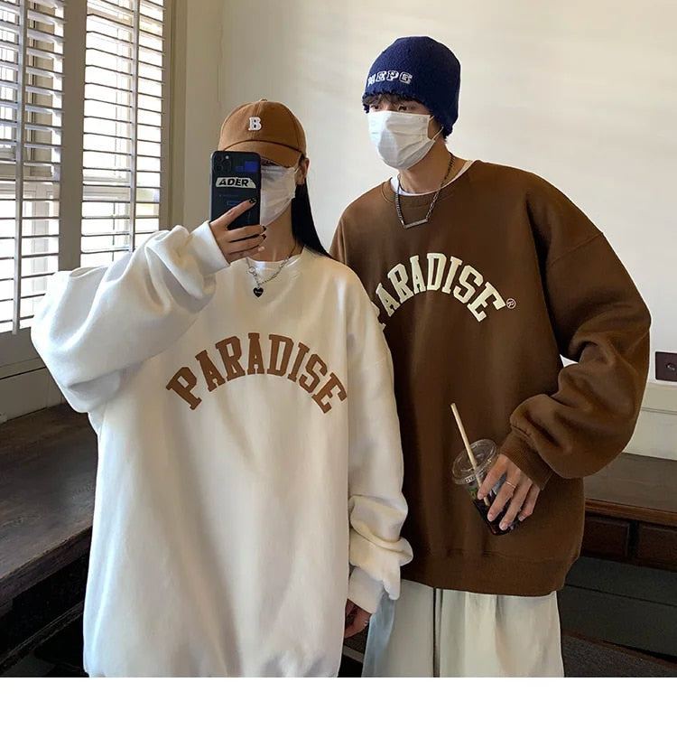 Letter Graphic Pullover Sweatshirt - INTOHYPEZONE
