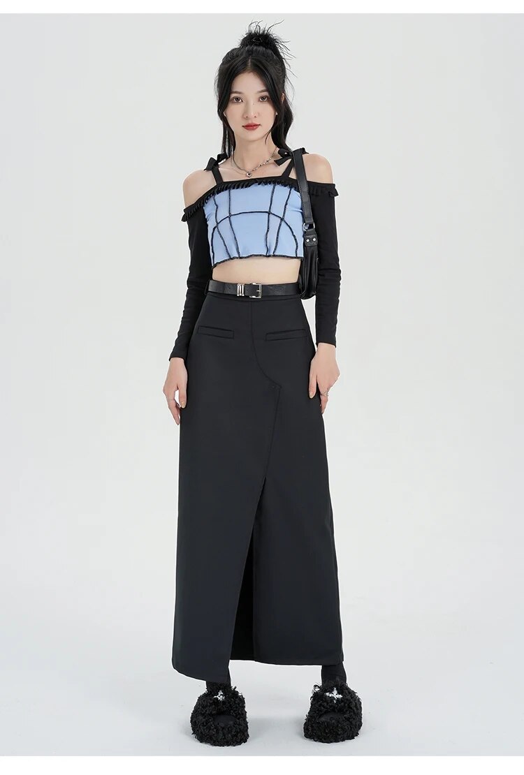 Mid Long Suits Skirts - INTOHYPEZONE