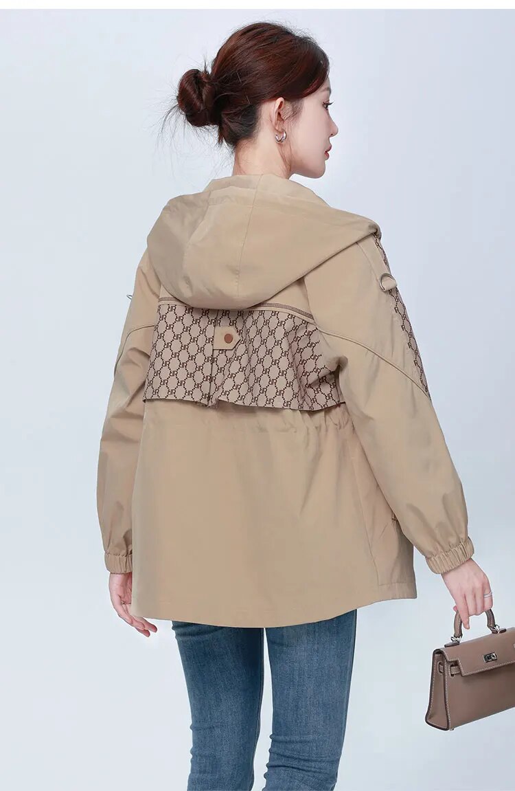 Patchwork Single Breasted Trench Coat - INTOHYPEZONE