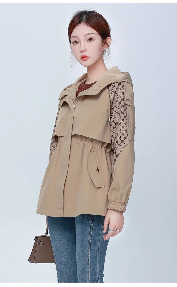 Patchwork Single Breasted Trench Coat - INTOHYPEZONE