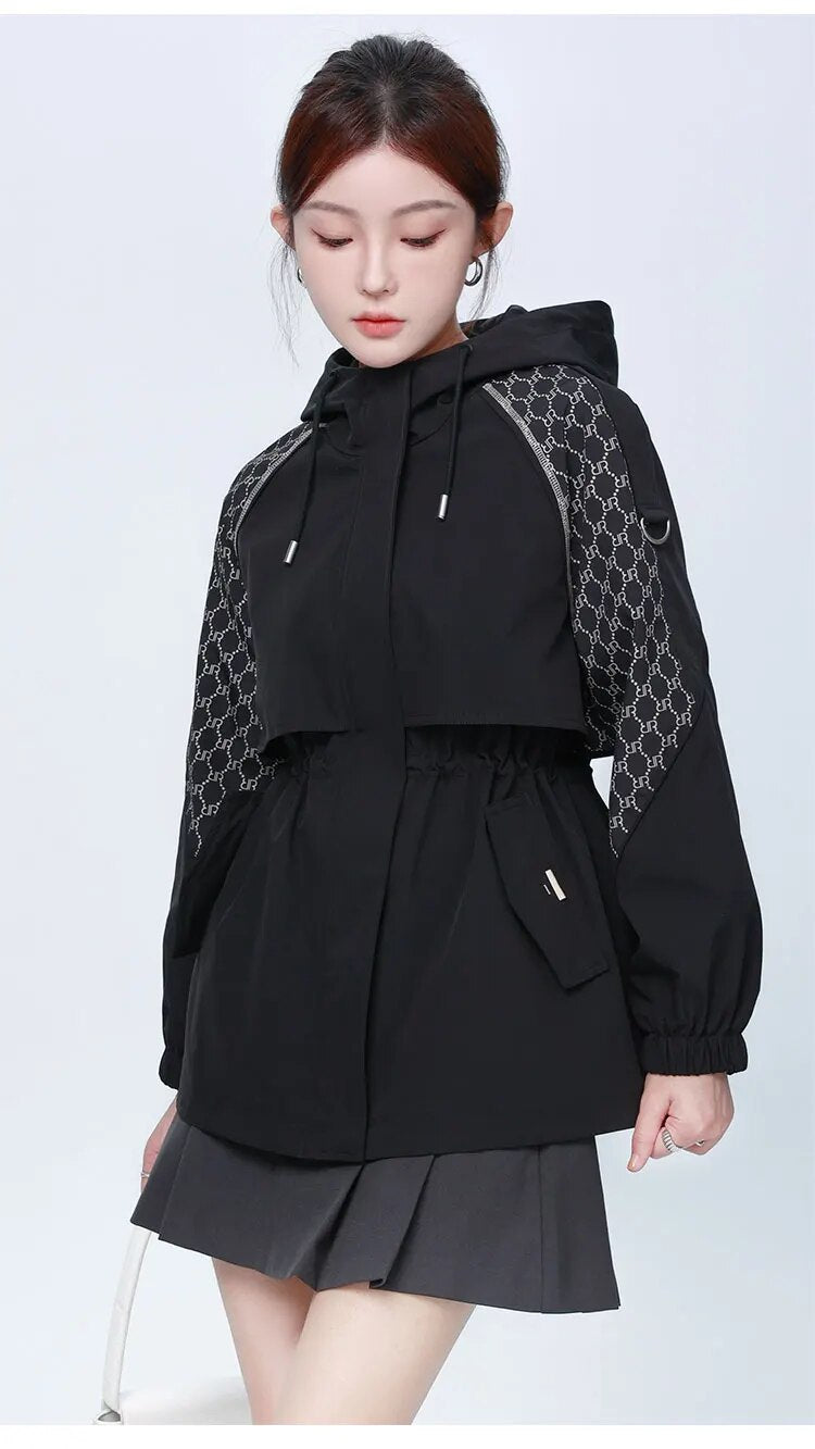 Patchwork Single Breasted Trench Coat - INTOHYPEZONE