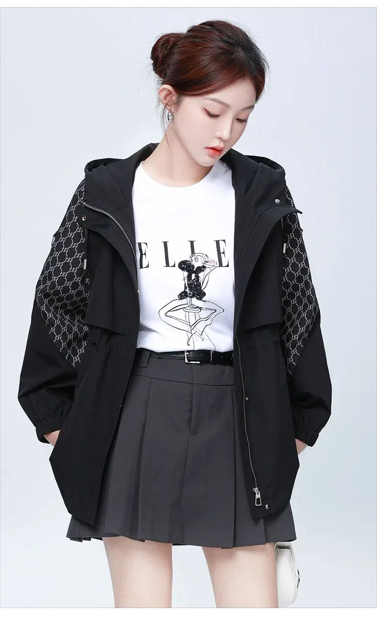 Patchwork Single Breasted Trench Coat - INTOHYPEZONE