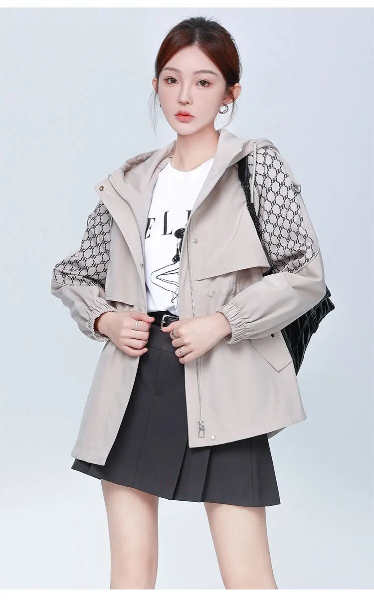 Patchwork Single Breasted Trench Coat - INTOHYPEZONE