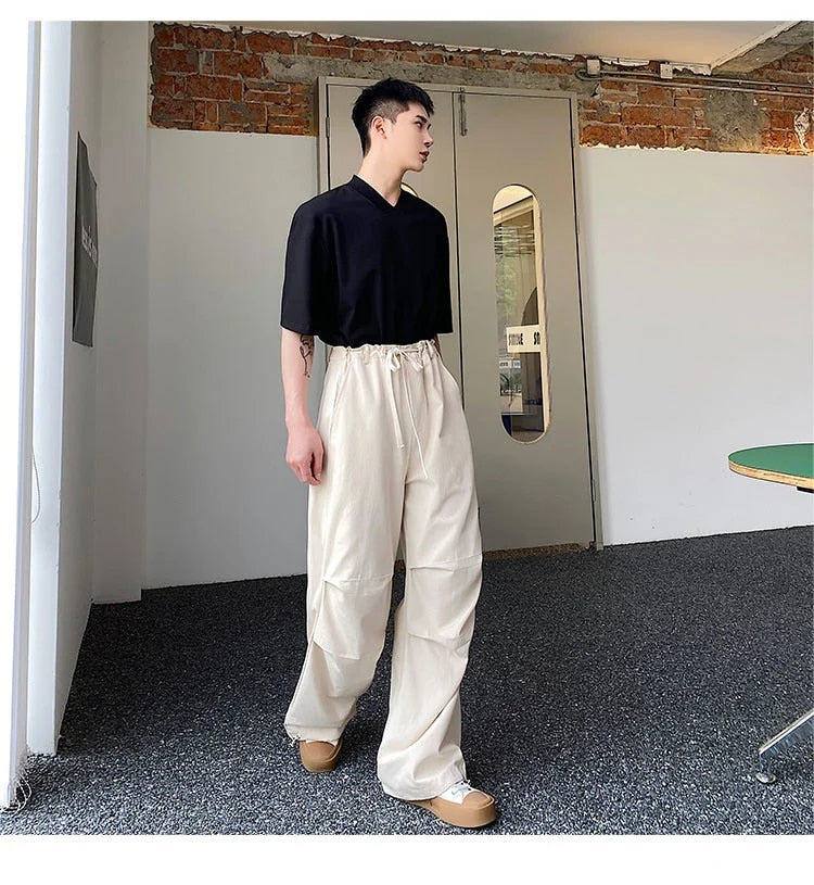 Pleated Casual Cargo Pants - INTOHYPEZONE