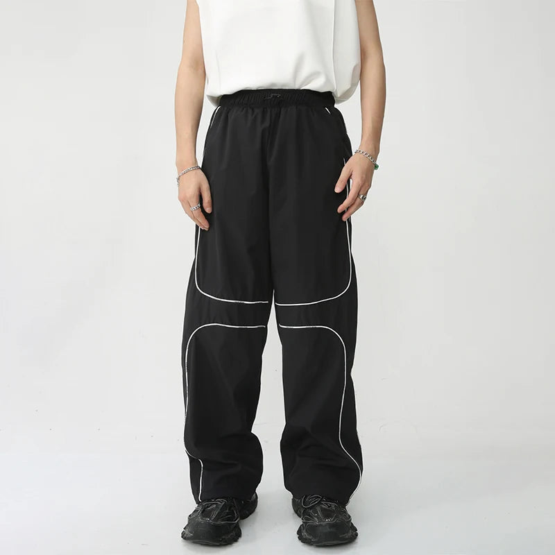 Hip Hop Patchwork Loose Pants - INTOHYPEZONE