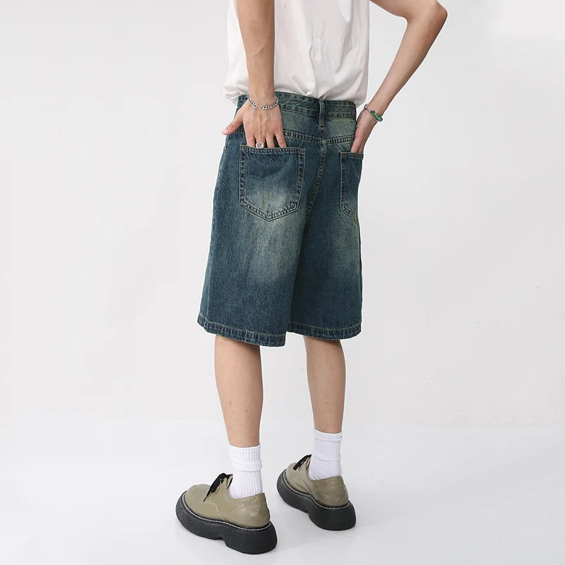 Retro Washed Knee Length Short - INTOHYPEZONE