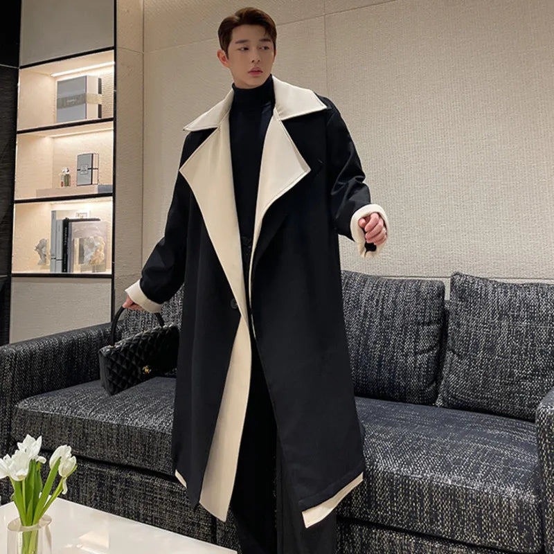 Collared Mock Midi Single Breasted Coat - INTOHYPEZONE