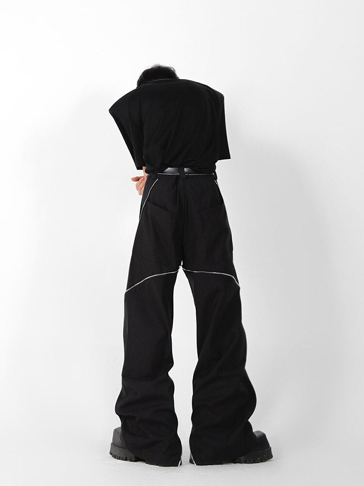 Straight Tube Pant with Zipper Slit - INTOHYPEZONE