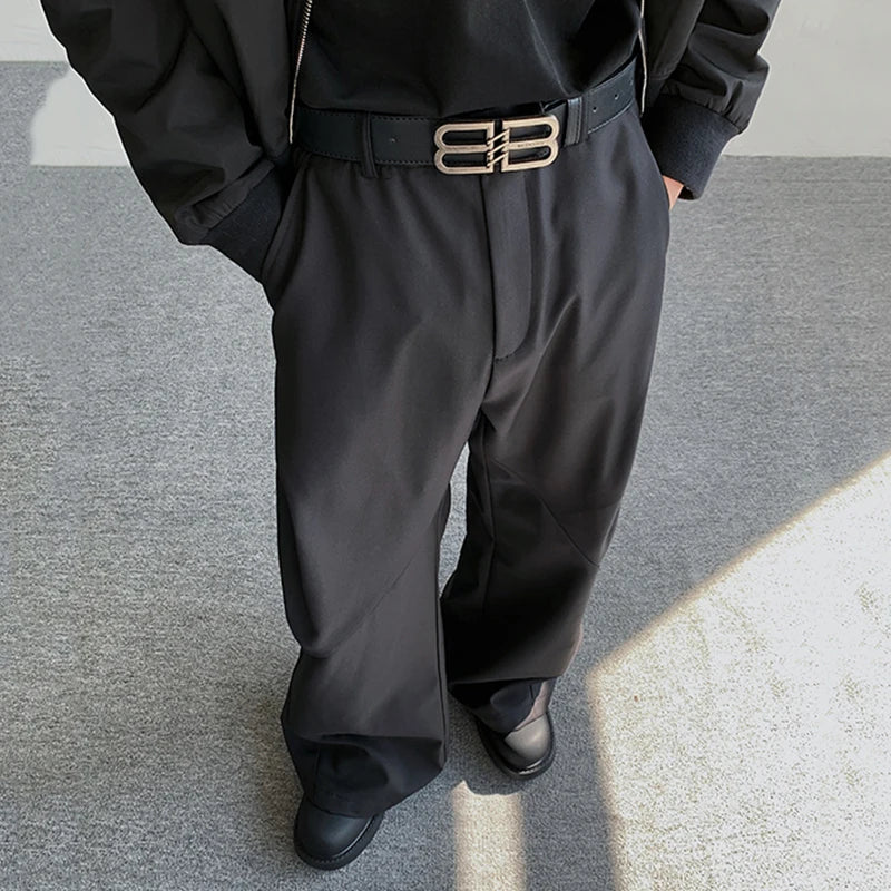 Split Pleated Diamond Shaped TrouserS - INTOHYPEZONE