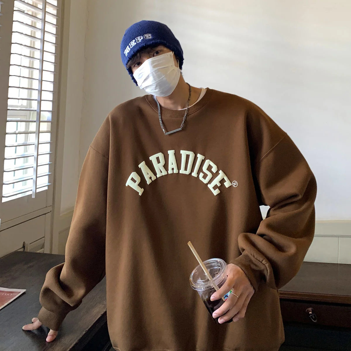 Letter Graphic Pullover Sweatshirt - INTOHYPEZONE