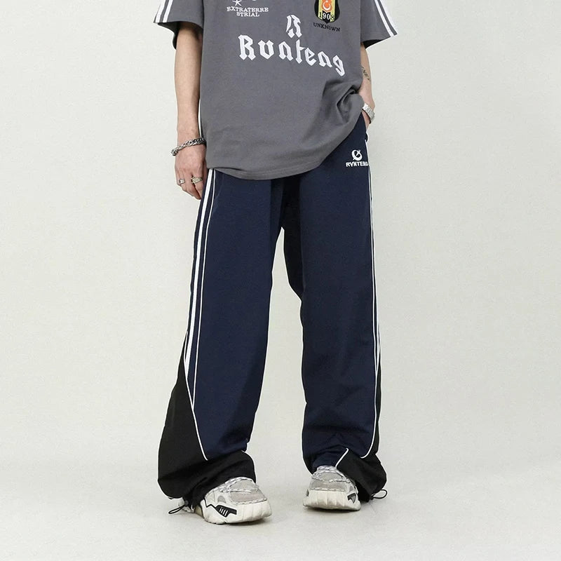 Side Panel Striped Track Pants - INTOHYPEZONE