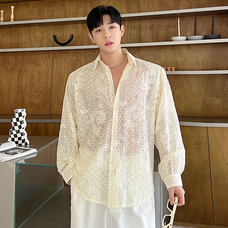 Turn-down Collar Broadcloth Men - IHZ Summer