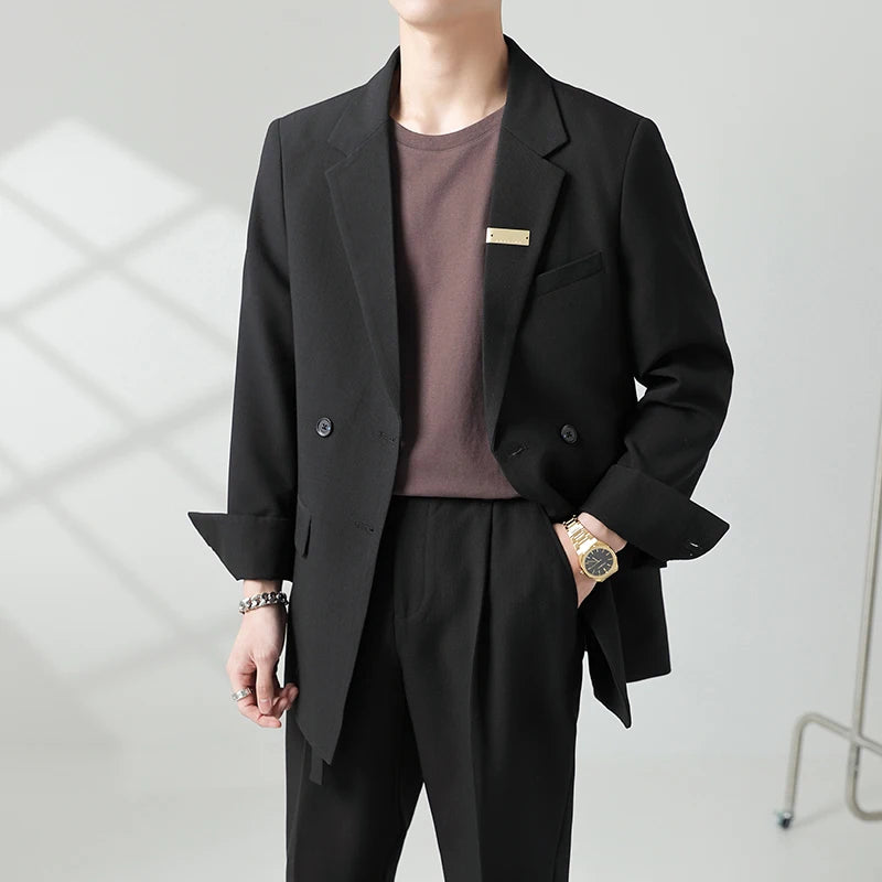 Solid Color Loose Blazer Coat - INTOHYPEZONE