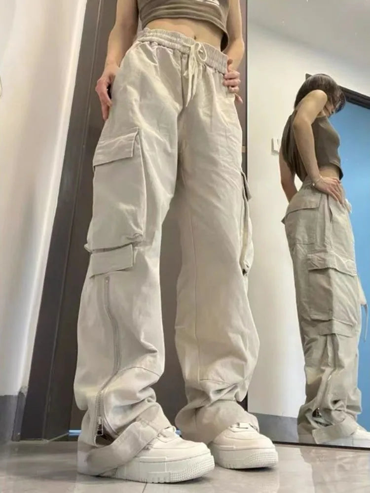Big Pocket Straight Cargo Pants - INTOHYPEZONE