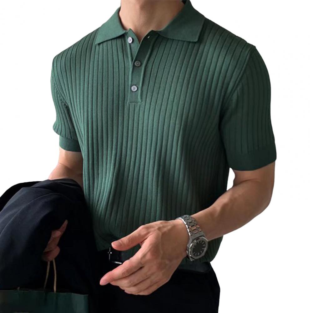 Vertical Knit Pullover: Collars label short sleeve by INTOHYPEZONE