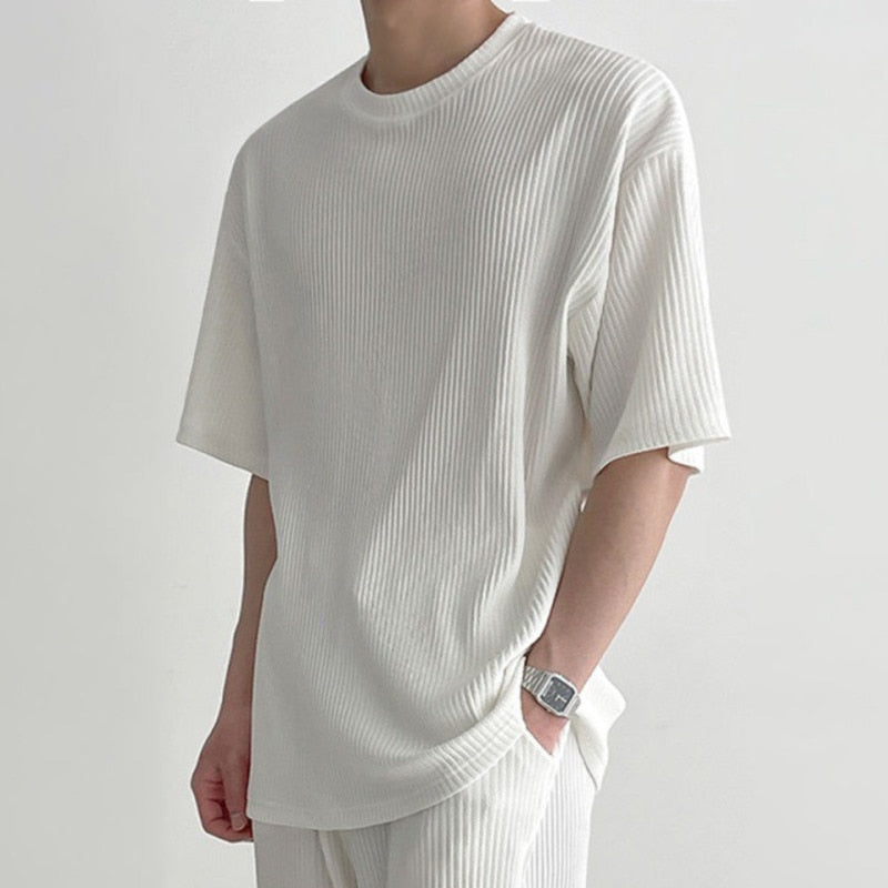 Short Sleeve T-shirt with wide Leg Pants by INTOHYPEZONE SUMMER