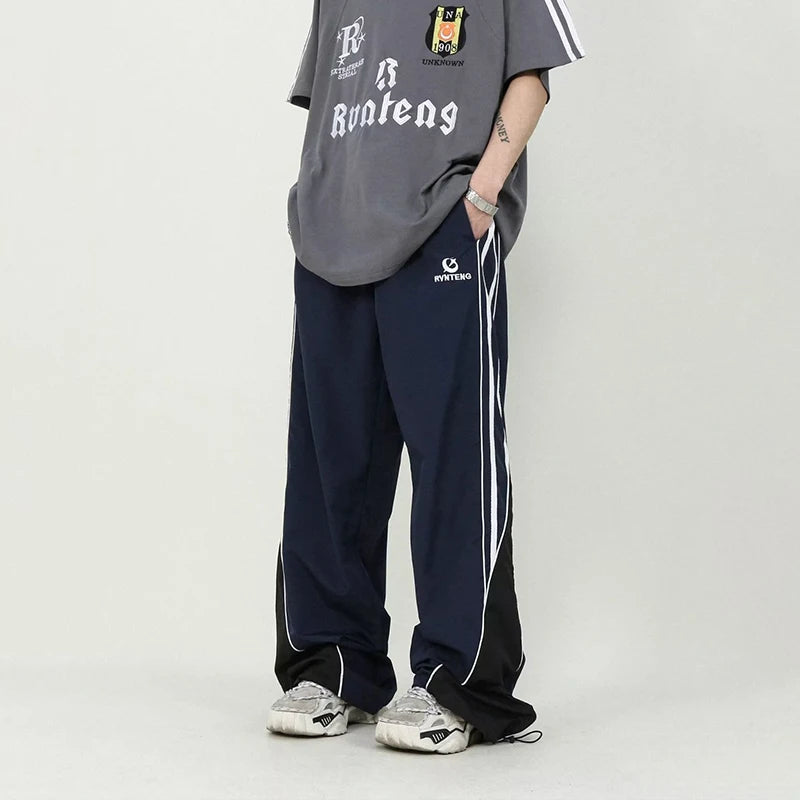 Side Panel Striped Track Pants - INTOHYPEZONE